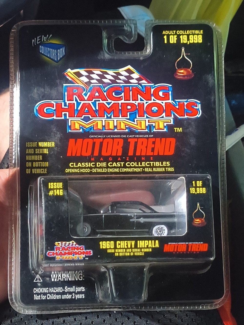 Racing Champions Mini-T 1960 Chevy Impala Die-Cast Model - Black